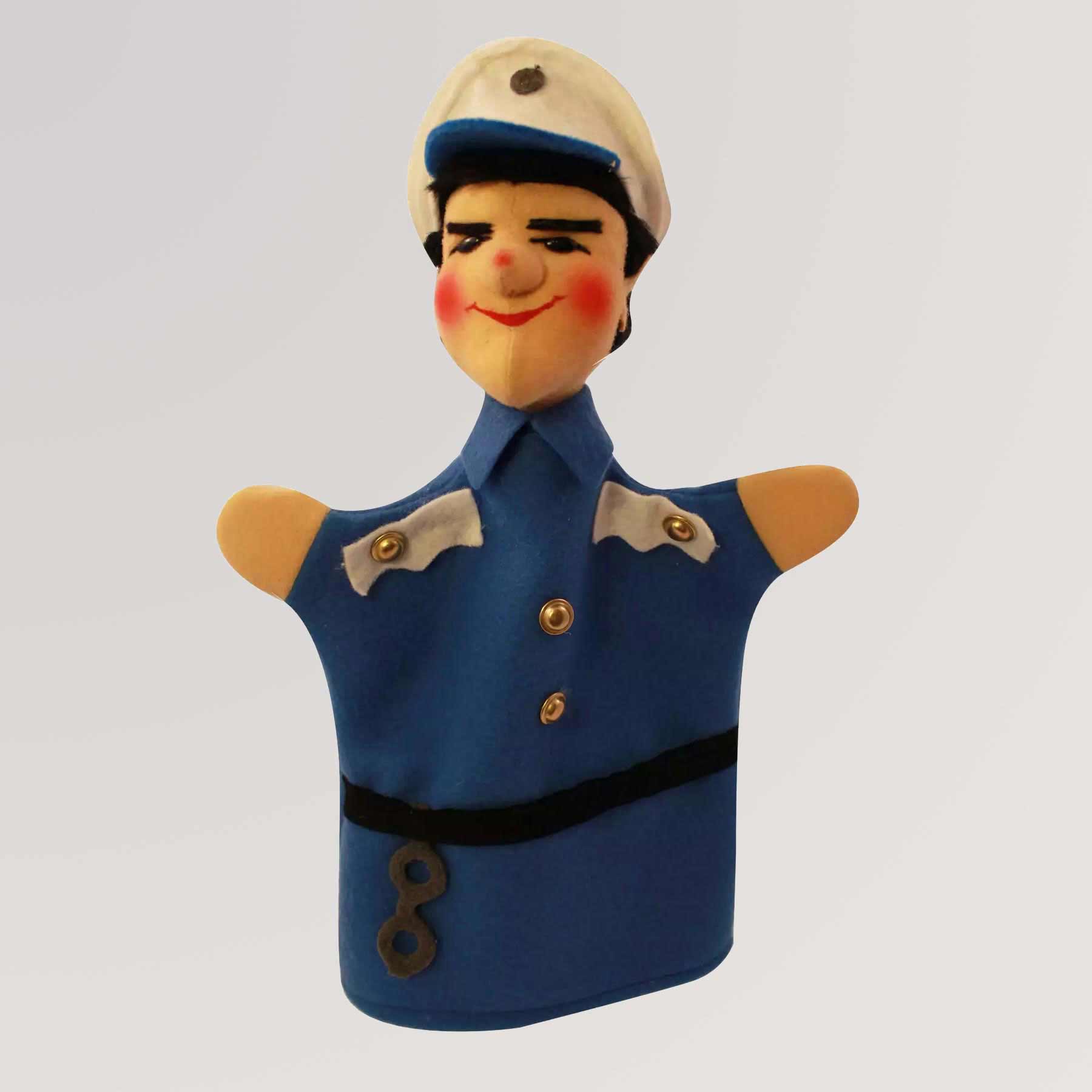 Handpuppe Polizist Bepo blau von Kersa