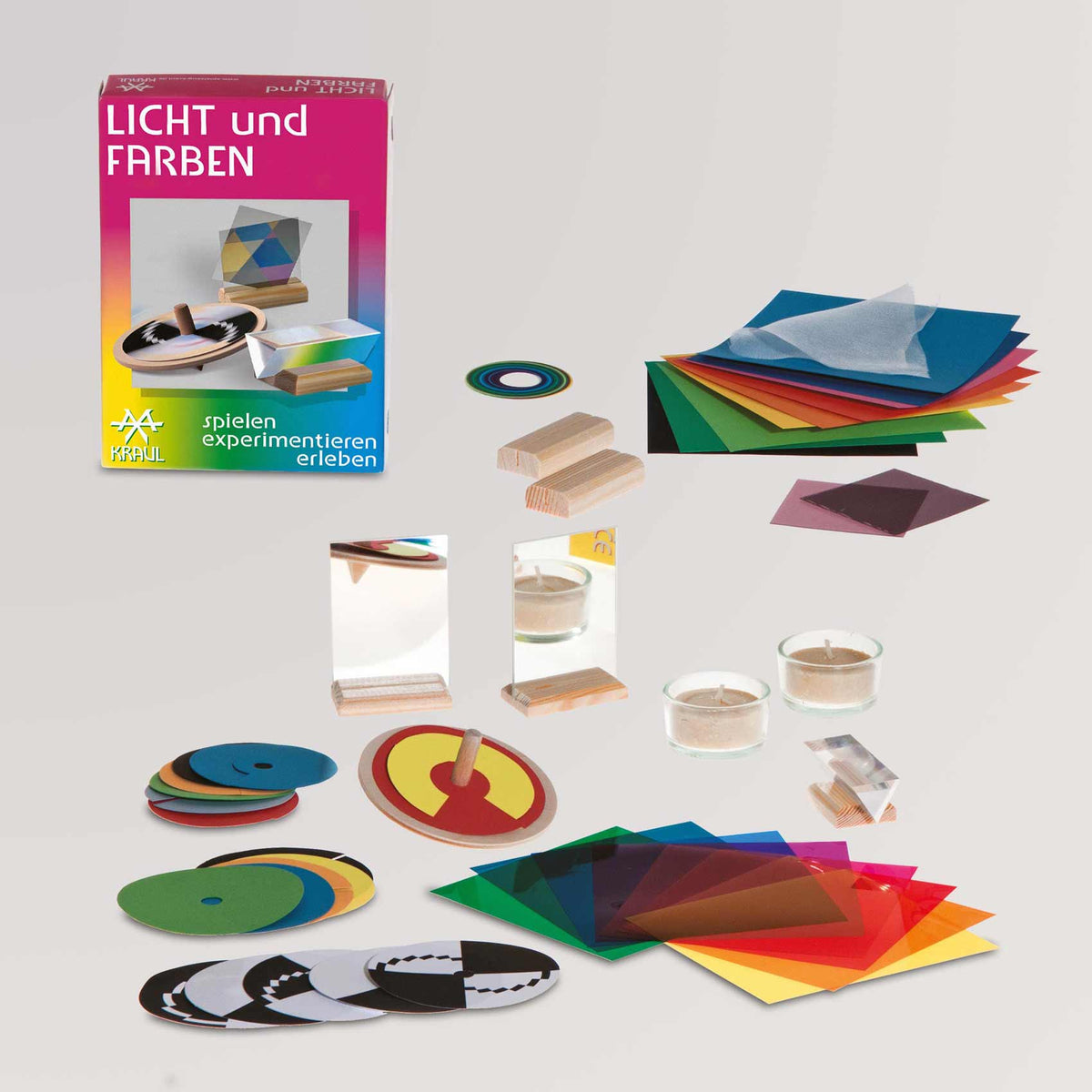 Kraul 'Spaß Mit Farben' – Experimentier-Set Mit 7 Farbfolien Für Kinder Ab Vorschulalter, Made In Germany