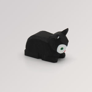 Katze, liegend, schwarz von Lotte Sievers-Hahn