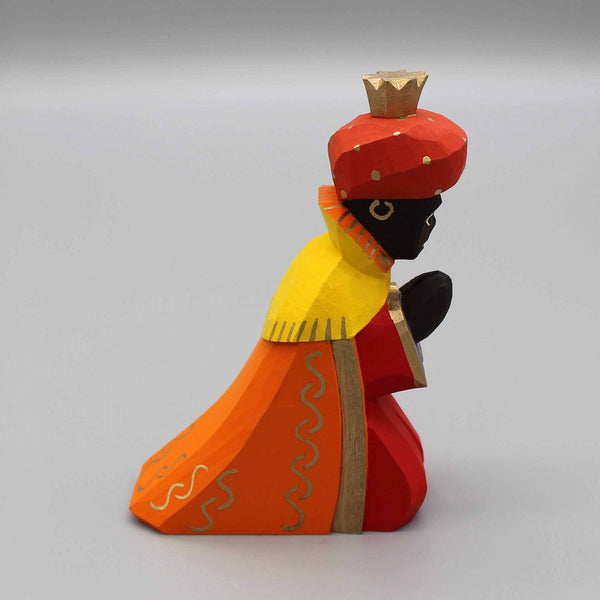 König farbig, oranger Mantel von Lotte Sievers-Hahn