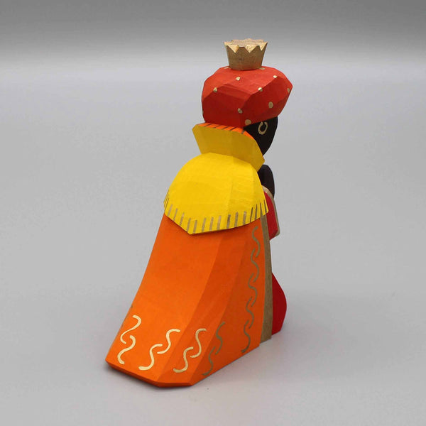 König farbig, oranger Mantel von Lotte Sievers-Hahn