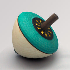 Kreisel Blumen-Ei in grün von Mader Kreiselmanufaktur