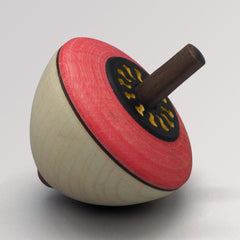 Kreisel Blumen-Ei in rot von Mader Kreiselmanufaktur