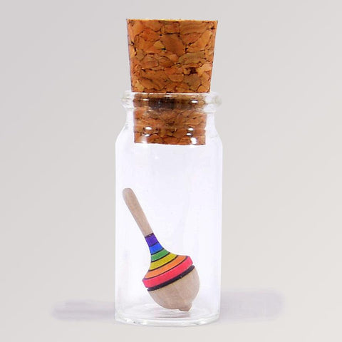 Kreisel Traditionell Liliput regenbogen im Glas von Mader
