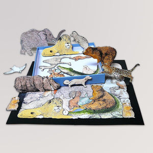 Das Tierpuzzle von Metermorphosen