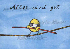 Postkarte - Alles wird gut! von Modern Times