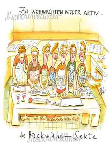 Postkarte - Die Backwahn-Sekte von Modern Times