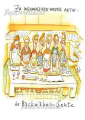 Postkarte - Die Backwahn-Sekte von Modern Times