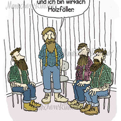 Postkarte - Bei den anonymen Hipstern von Modern Times