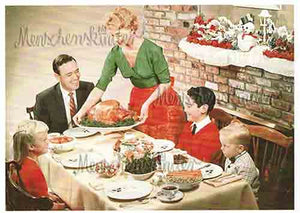 Postkarte - Christmas Dinner, 1950s von Modern Times