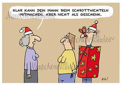 Postkarte - Dein Mann beim Schrottwichteln von Modern Times