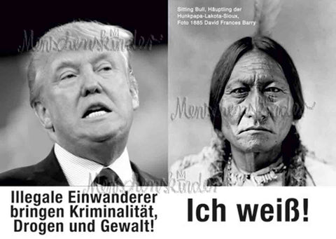 Postkarte - Donald Trump - Illegale Einwanderer von Modern Times