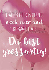 Postkarte - Du großartiger Mensch von Modern Times