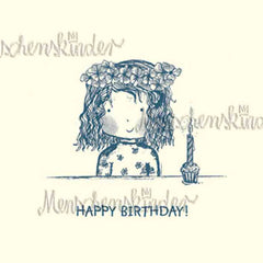 Postkarte - Happy Birthday! Blumenkind von Modern Times