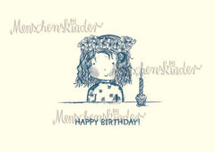 Postkarte - Happy Birthday! Blumenkind von Modern Times