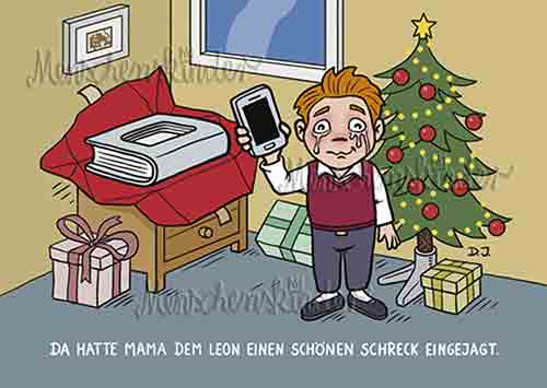 Postkarte - Dem Leon einen schönen Schreck von Modern Times