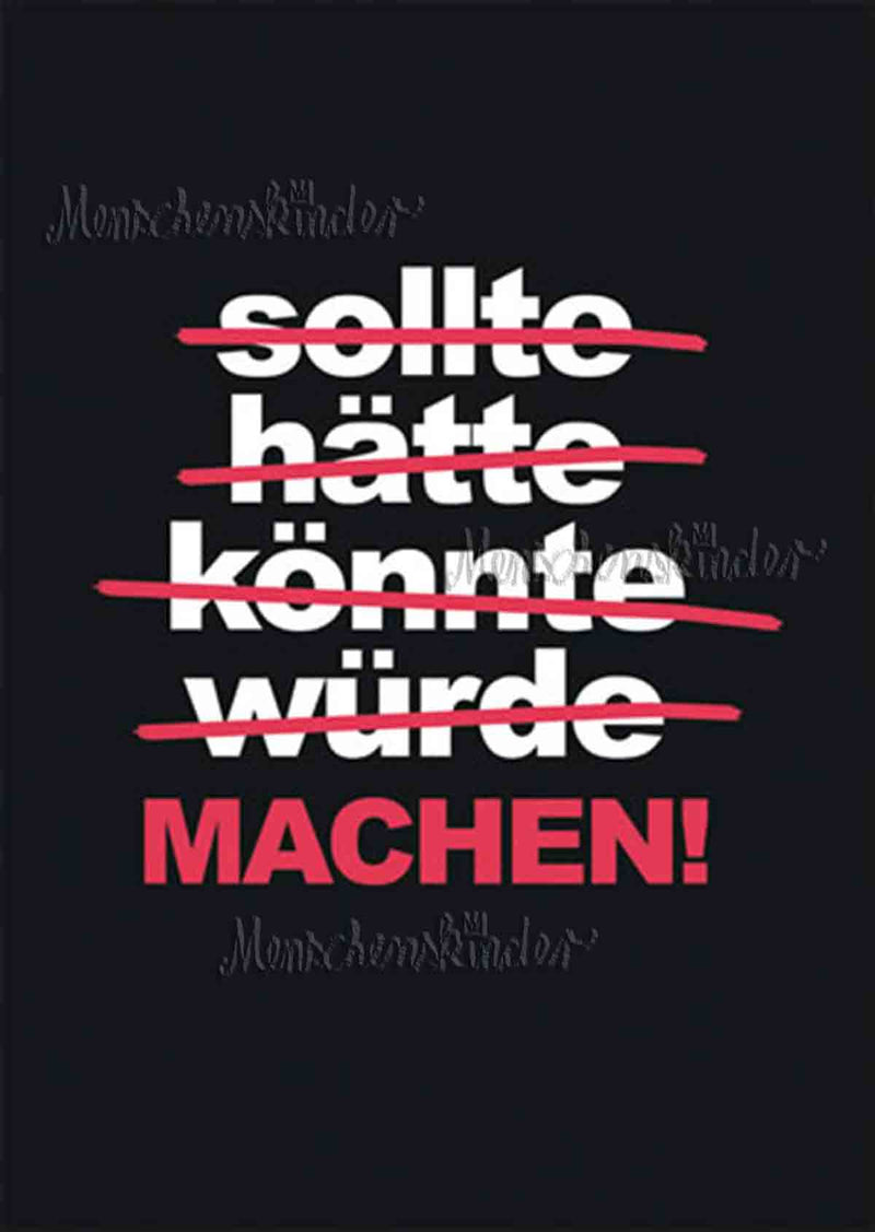 Postkarte - Machen! von Modern Times