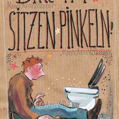 Postkarte - Sitzpinkler von Modern Times