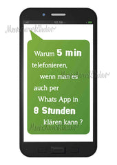 Postkarte - Warum telefonieren… von Modern Times