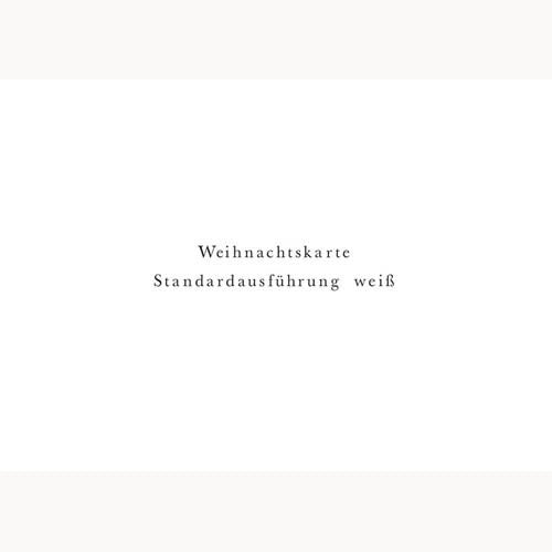 Postkarte - Weihnachtskarte Standardausführung Weiß von Modern Times