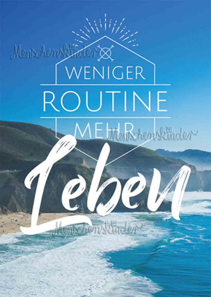 Postkarte - Weniger Routine von Modern Times