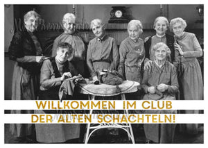 Postkarte - Willkommen im Club von Modern Times