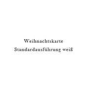 Postkarte - Weihnachtskarte Standardausführung Weiß von Modern Times