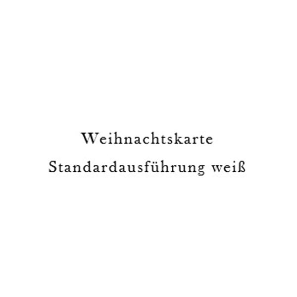 Postkarte - Weihnachtskarte Standardausführung Weiß von Modern Times