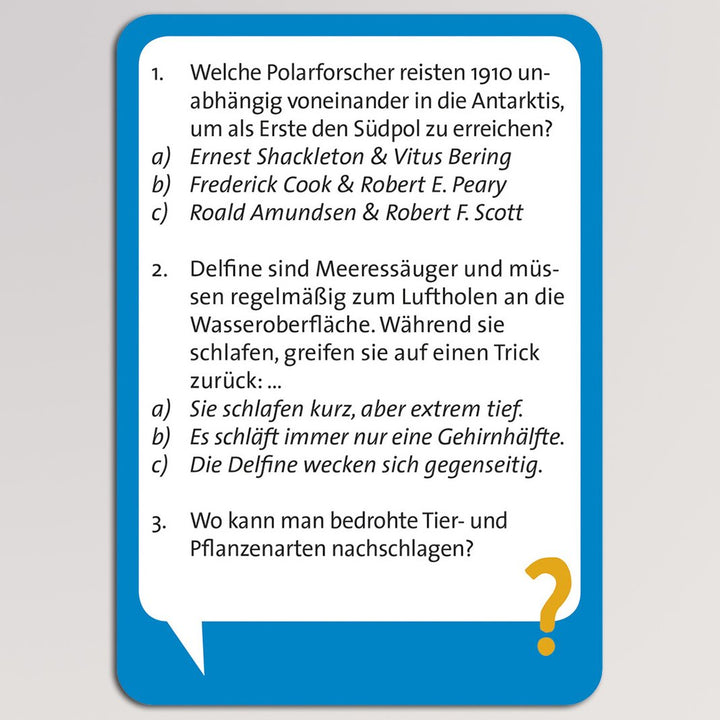 Pocket Quiz, Allgemeinwissen von Moses