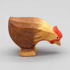 Huhn braun pickend von Ostheimer