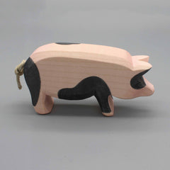 Schwein gefleckt Kopf hoch von Ostheimer