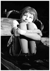 Postkarte - Nachdenkliche Pippi von Pippi Langstrumpf