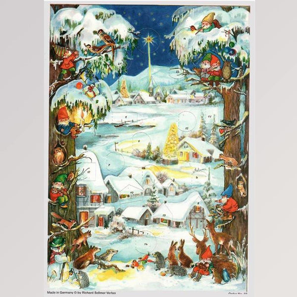Adventskalender "Winterliches Dorf" von Sellmer Verlag