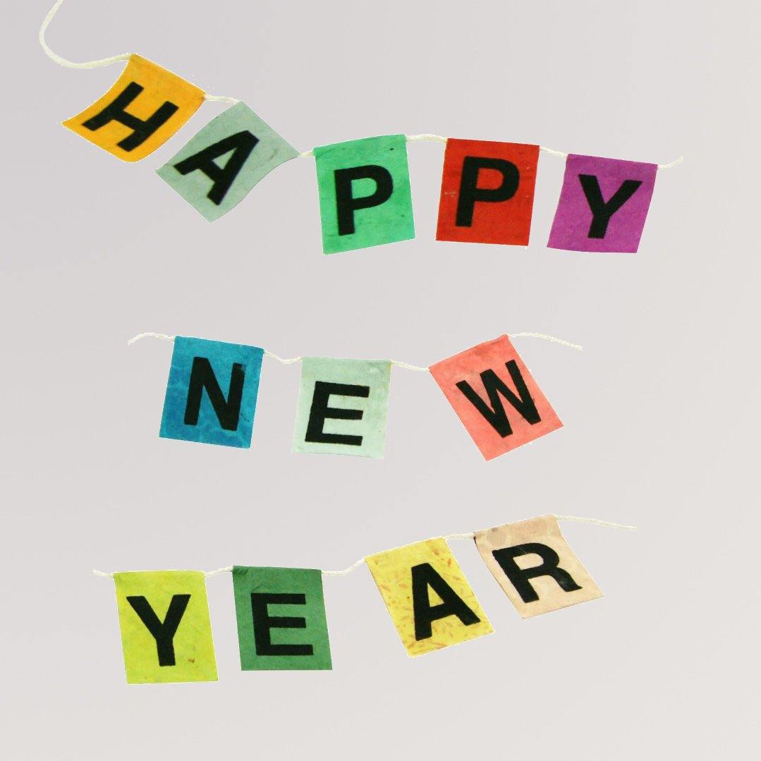Girlande Happy New Year von Tudi Billo