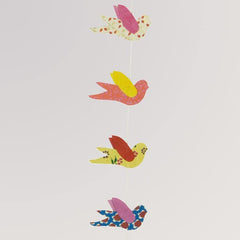Girlande Vögel, bunt von Tudi Billo