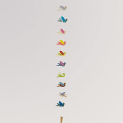 Girlande Vögel, bunt von Tudi Billo