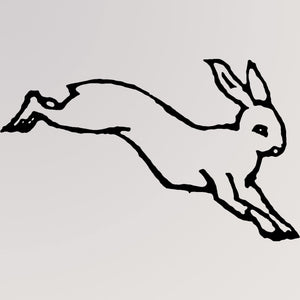 Stempel Hase, springend von Tudi Billo