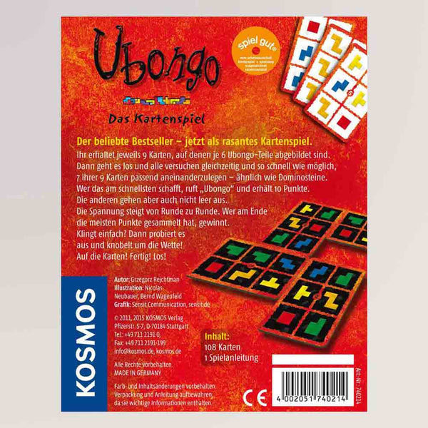 Ubongo, Das Kartenspiel von KOSMOS