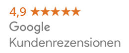Google Bewertung 4,9 Sterne